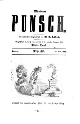 Münchener Punsch Sonntag 25. November 1855