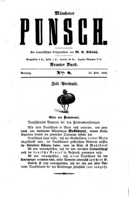 Münchener Punsch Sonntag 24. Februar 1856