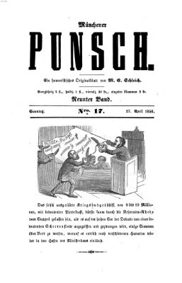 Münchener Punsch Sonntag 27. April 1856