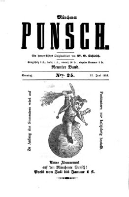 Münchener Punsch Sonntag 22. Juni 1856