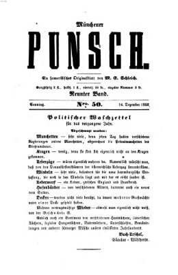 Münchener Punsch Sonntag 14. Dezember 1856