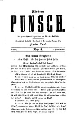 Münchener Punsch Sonntag 15. Februar 1857