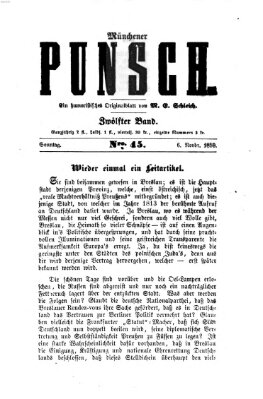 Münchener Punsch Sonntag 6. November 1859