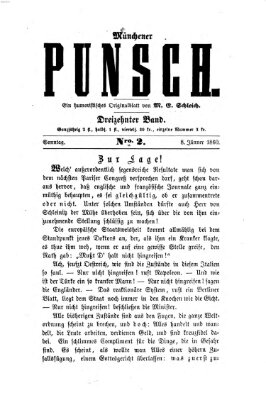 Münchener Punsch Sonntag 8. Januar 1860