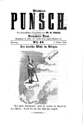 Münchener Punsch Sonntag 7. Oktober 1860