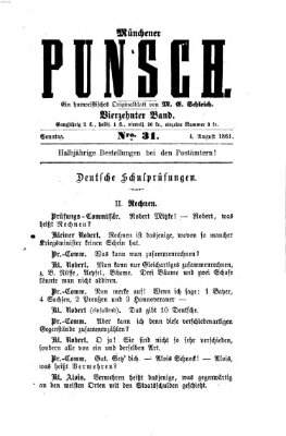 Münchener Punsch Sonntag 4. August 1861