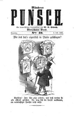 Münchener Punsch Sonntag 6. Oktober 1861