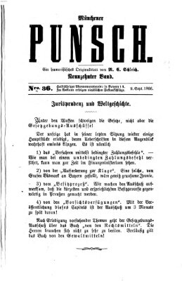 Münchener Punsch Sonntag 9. September 1866