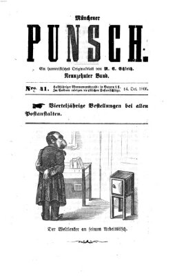 Münchener Punsch Sonntag 14. Oktober 1866