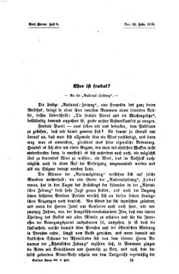 Berliner Revue Freitag 19. Februar 1858