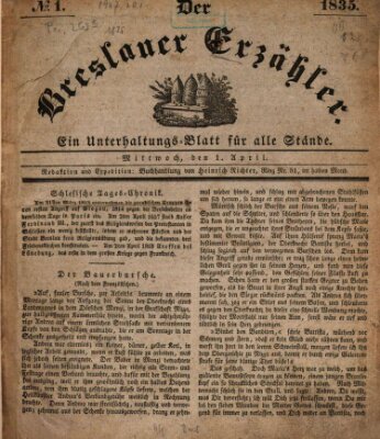 Der Breslauer Erzähler Mittwoch 1. April 1835