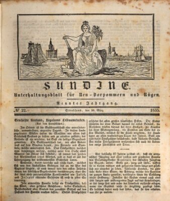 Sundine Montag 16. März 1835