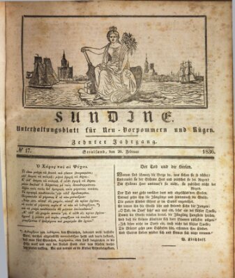 Sundine Freitag 26. Februar 1836