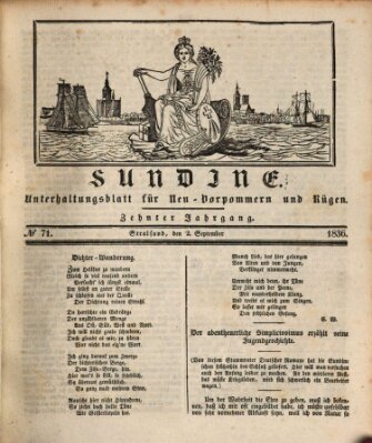 Sundine Freitag 2. September 1836