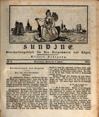 Sundine Freitag 6. Januar 1837