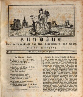 Sundine Montag 20. Februar 1837