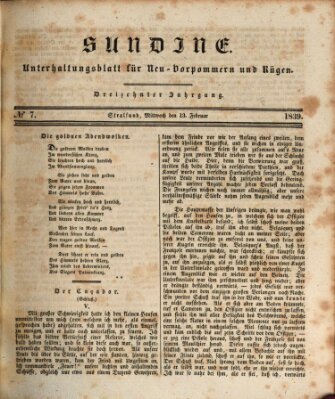 Sundine Mittwoch 13. Februar 1839
