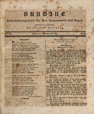 Sundine Mittwoch 6. Mai 1840