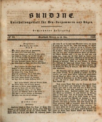 Sundine Mittwoch 30. März 1842