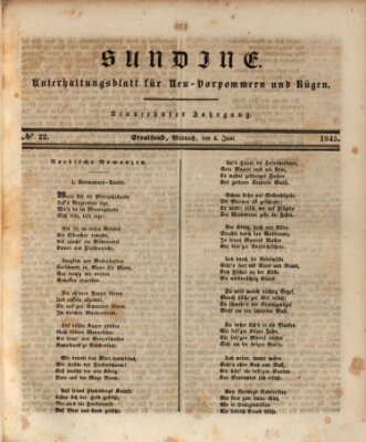 Sundine Mittwoch 4. Juni 1845