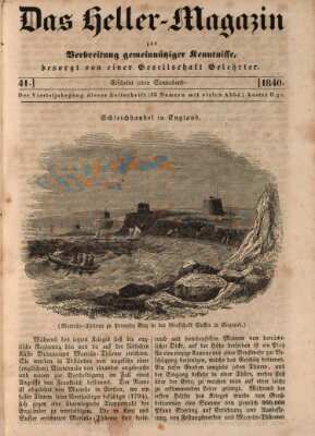 Das Heller-Magazin Samstag 10. Oktober 1840