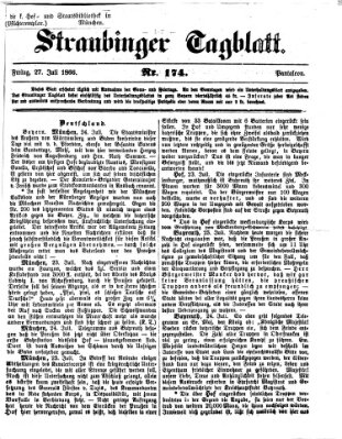 Straubinger Tagblatt Freitag 27. Juli 1866