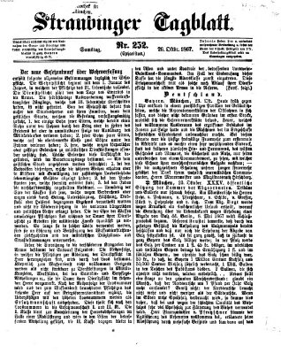 Straubinger Tagblatt Samstag 26. Oktober 1867