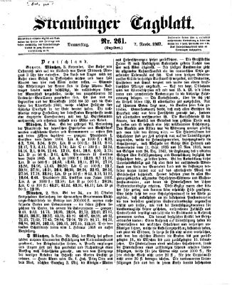 Straubinger Tagblatt Donnerstag 7. November 1867