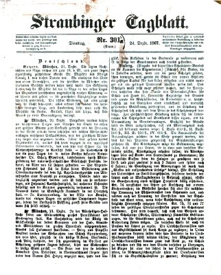 Straubinger Tagblatt Dienstag 24. Dezember 1867