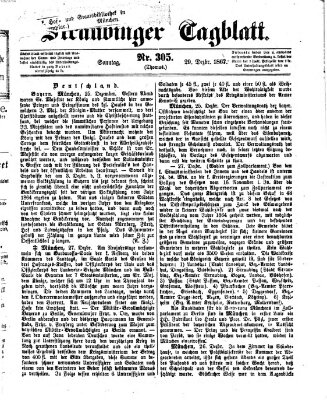 Straubinger Tagblatt Sonntag 29. Dezember 1867