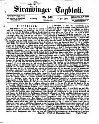 Straubinger Tagblatt Samstag 18. Juli 1868