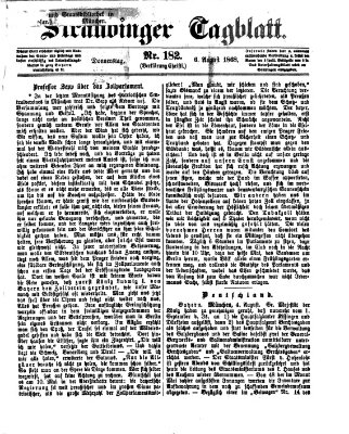 Straubinger Tagblatt Donnerstag 6. August 1868