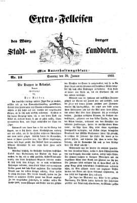Extra-Felleisen (Würzburger Stadt- und Landbote) Sonntag 29. Januar 1860
