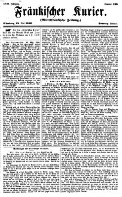 Fränkischer Kurier Sonntag 18. Mai 1856