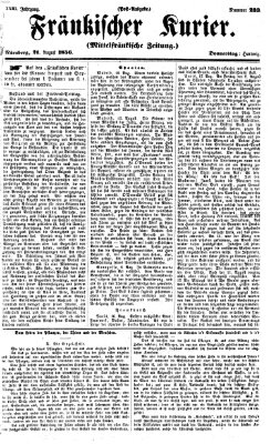 Fränkischer Kurier Donnerstag 21. August 1856