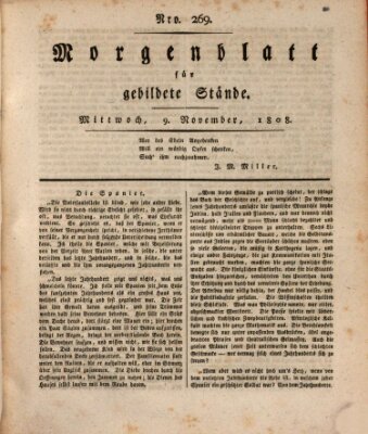 Morgenblatt für gebildete Stände Mittwoch 9. November 1808