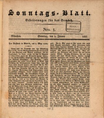 Sonntags-Blatt (Der bayerische Volksfreund) Sonntag 5. Januar 1834