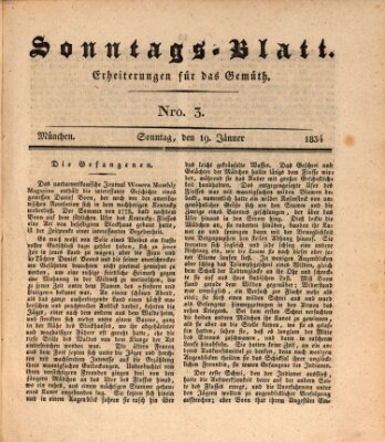 Sonntags-Blatt (Der bayerische Volksfreund) Sonntag 19. Januar 1834