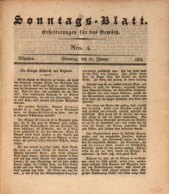 Sonntags-Blatt (Der bayerische Volksfreund) Sonntag 26. Januar 1834