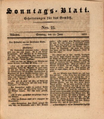 Sonntags-Blatt (Der bayerische Volksfreund) Sonntag 22. Juni 1834