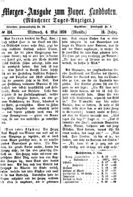 Münchener Tages-Anzeiger Mittwoch 4. Mai 1870