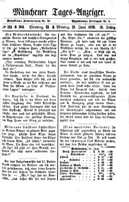 Münchener Tages-Anzeiger Montag 13. Juni 1870