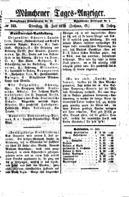 Münchener Tages-Anzeiger Dienstag 12. Juli 1870