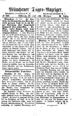 Münchener Tages-Anzeiger Mittwoch 27. Juli 1870