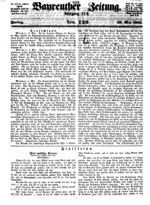 Bayreuther Zeitung Freitag 10. Mai 1861