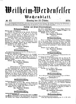 Weilheim-Werdenfelser Wochenblatt