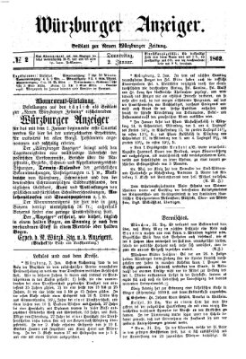Würzburger Anzeiger (Neue Würzburger Zeitung) Donnerstag 2. Januar 1862