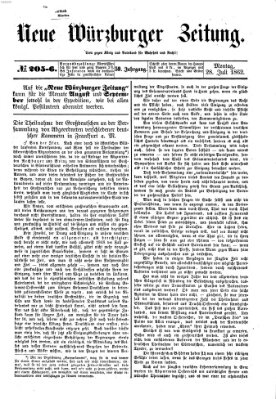 Neue Würzburger Zeitung Montag 28. Juli 1862