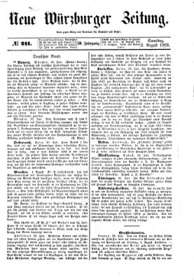 Neue Würzburger Zeitung Samstag 2. August 1862