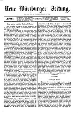 Neue Würzburger Zeitung Donnerstag 4. September 1862